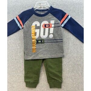 Carter's 2-Pc  Boys Race Car Pant‎ Set Size 12M